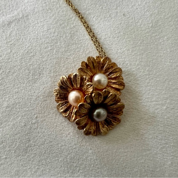 Giani Bernini Cultured Pearl Daisy Pendant Necklace - Picture 13 of 13